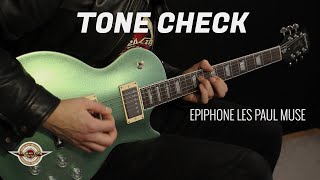 Video thumbnail for TONE CHECK: Epiphone Les Paul Muse Electric Guitar Demo | No Talking by Cream City Music