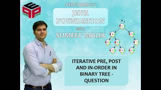 YouTube video 'Iterative Pre, Post and In-Order Traversal in Binary Tree | Data Structure and Algorithms | JAVA'
