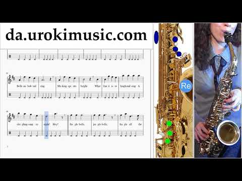 Lær At Spille Saxofon (Alt) Jingle Bells Lektioner Sange um-b246