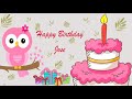 Happy Birthday Jose Image Wishes General Video Animation