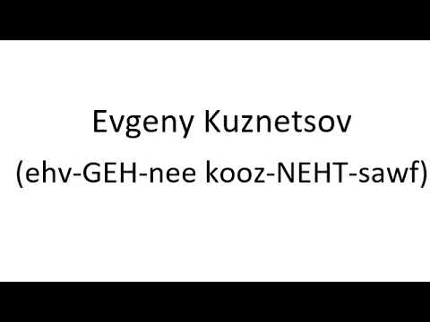 How to Pronounce Evgeny Kuznetsov - Washington Capitals NHL Hockey Player