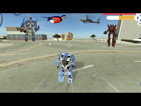 Supercar Robot(Super Car Robot Fight Red Robot Car)Robot Fight on Intersection - Android GamePlay HD