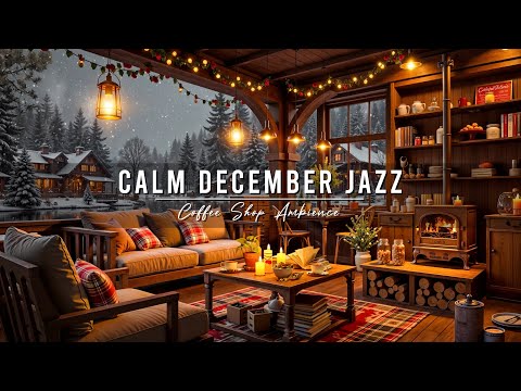 Calm December Jazz Music for Good Mood ⛄ Cozy Winter Coffee Shop Ambience & Smooth Piano Jazz Music