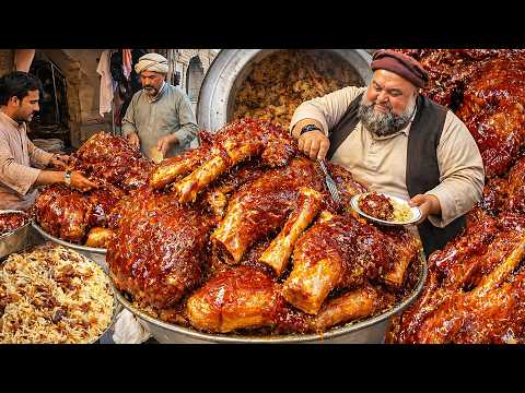 MOST CHEAP STREET FOOD IN AFGHANISTAN | KABULI PULAO | ROAS CHICKEN | BIRYANI RECIPE | STREET FOOD