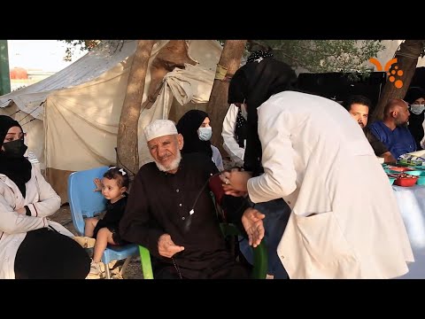 شاهد بالفيديو.. في المثنى  .. مفارز تطوعية لتقديم الخدمات الصحية لزائري الاربعينية #المربد