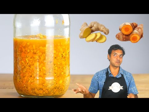 How to Make Turmeric Ginger Pickle with Vinegar | Simple Home Recipe