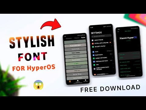 Top 3 STYLISH Font For Redmi Phone | Xiaomi hypereos font | best miui font