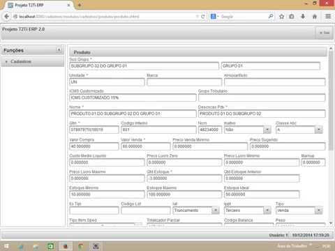T2Ti ERP 2.0 Java Web - Cadastros Base