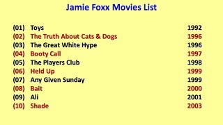Jamie Foxx Movies List