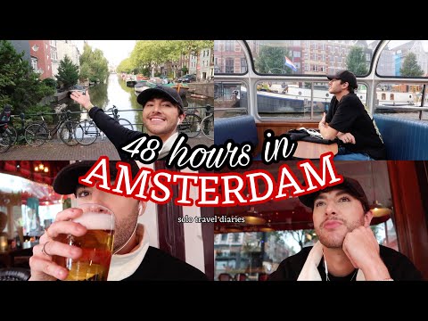 48 Hours In AMSTERDAM (I Fell In LOVE) - SOLO TRAVEL DIARIES