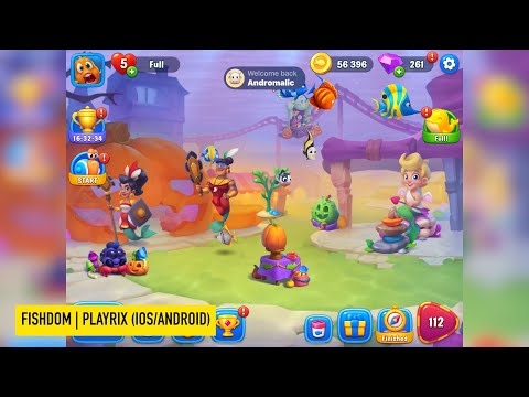 Fishdom | Playrix - Gameplay, Walkthrough / Game Review (iOS, Android) Part 1