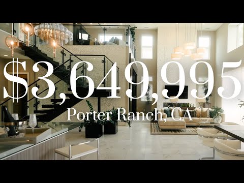 Inside a $3.64M Porter Ranch Modern Mansion | Infinity Pool Dream Tour