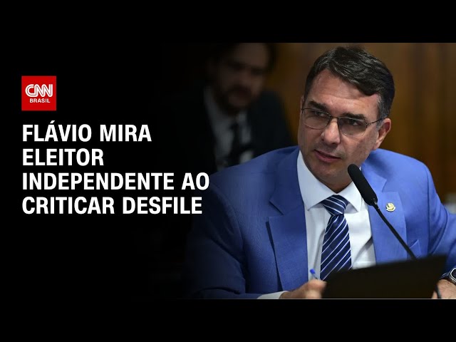 Flávio Bolsonaro mira eleitor independente ao criticar desfile sobre Lula | HORA H