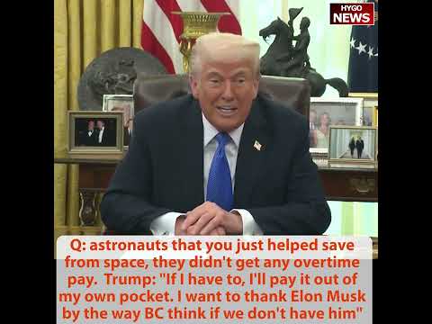 Trump on Astronauts' $5/Day Pay: 'I'll Pay It Out of My Own Pocket'; Tesla Arsonists Are 'Terrorists'; Deportation Authority