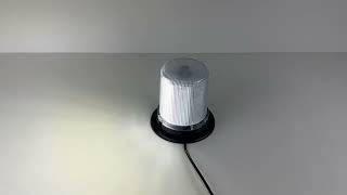 LED maják, 12-24V, 128x1, 5W biely, pevná montáž, ECE R10