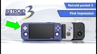 retroid pocket 3  pre order info review handheld gaming 2022