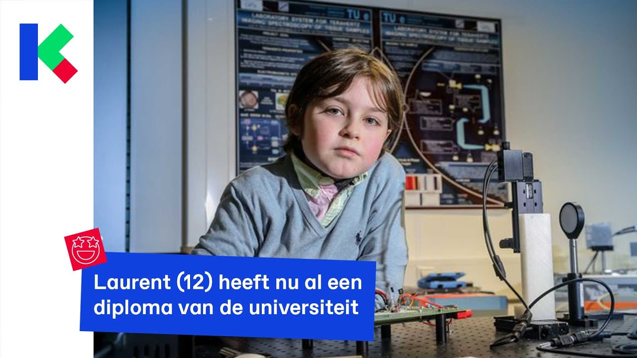 Laurent is 12 en al afgestudeerd van de universiteit!