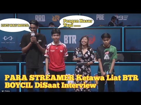 Para STREAMER Ketawa Lihat BTR BOYCIL Interview || Lucu Cok, Tegang Dia