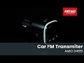 Video AMIO FM transmitter 1×USB-A 2×USB-C 12V 24Vthumb 1