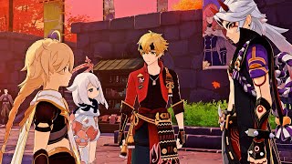 Download lagu Arataki Itto and Thoma Came for the Irodori Festival | Genshin Impact mp3