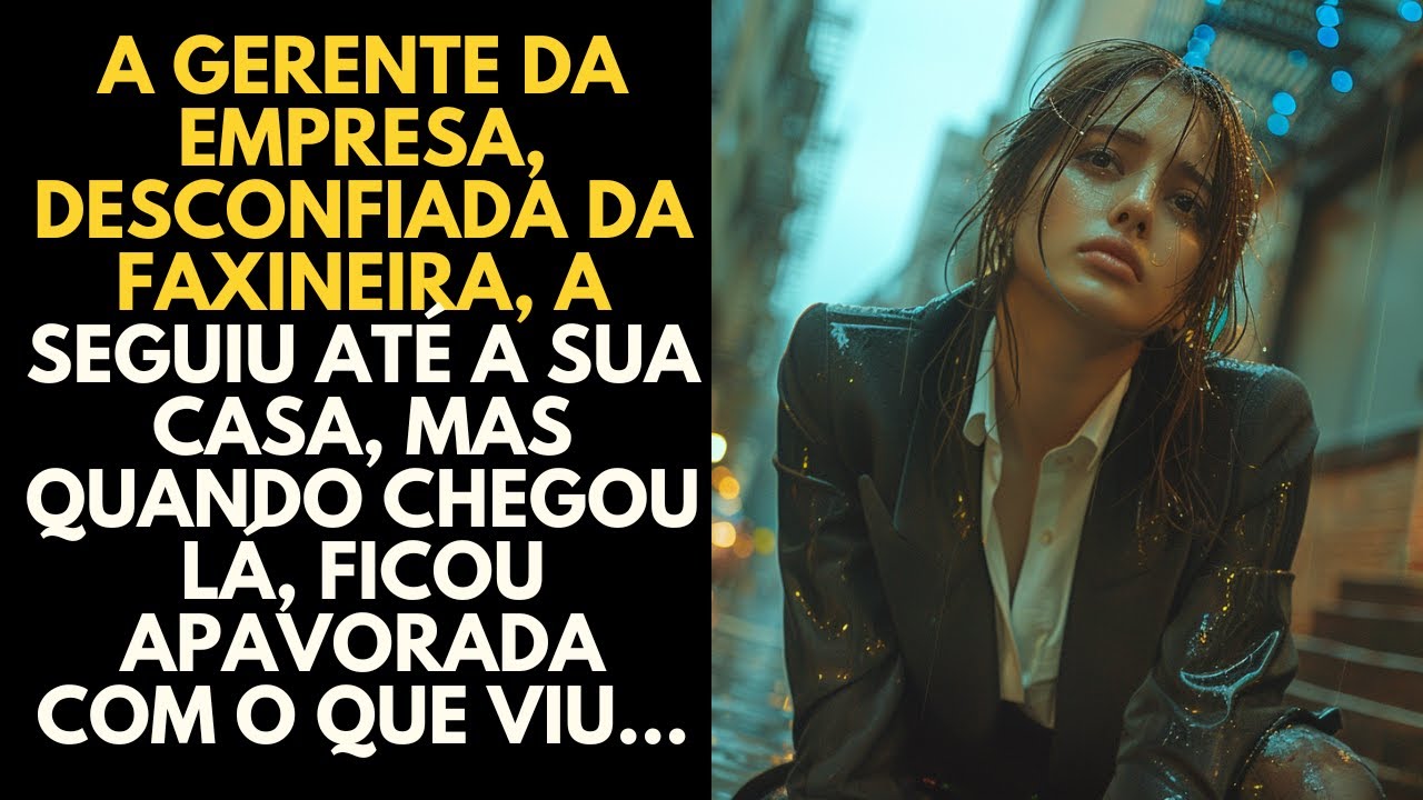 A gerente da empresa, desconfiada da faxineira, a seguiu até a sua casa, mas quando chegou lá...