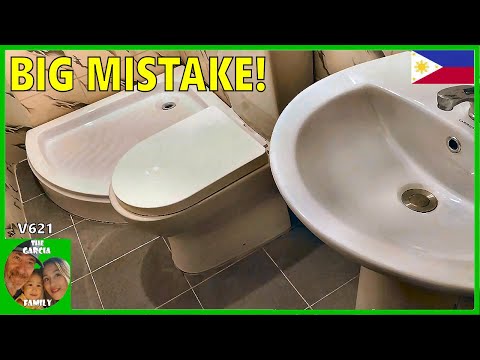 FOREIGNER BUILDING A CHEAP HOUSE IN THE PHILIPPINES - BATHROOM MISTAKE - THE GARCIA FAMILY