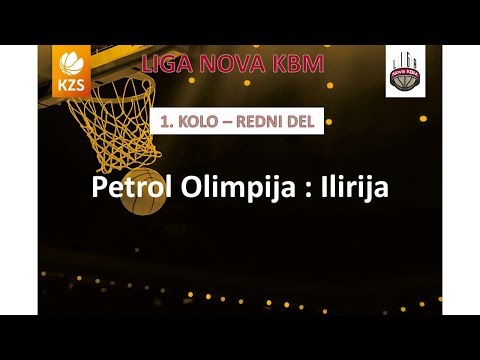 Petrol Olimpija : Ilirija - 1. kolo - Liga NovaKBM - Sezona 2017/18 - 1/2