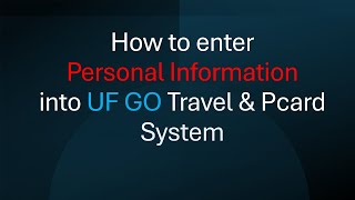 UF GO Training Video