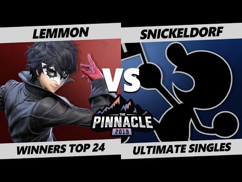 Pinnacle 2019 SSBU - Lemmon (Joker) Vs. Snickeldorf (Game & Watch) Smash Ultimate Tournament Top 24