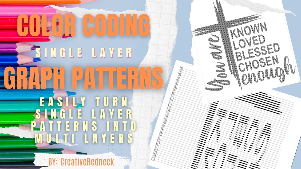 Color Coding Single Layer Graph Book Folding Pattern For Multi Layer Folding