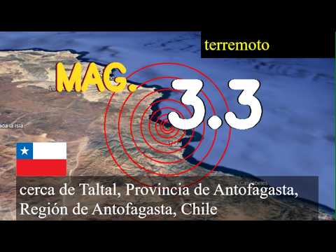 😱🚨  Terremoto cerca de Taltal, Provincia de Antofagasta, Región de Antofagasta, Chile actualizacione