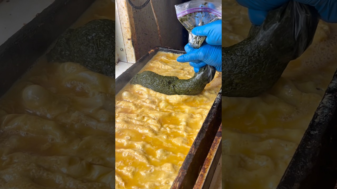 ３種類の巨大鉄板で焼く玉子焼き #japanesefood