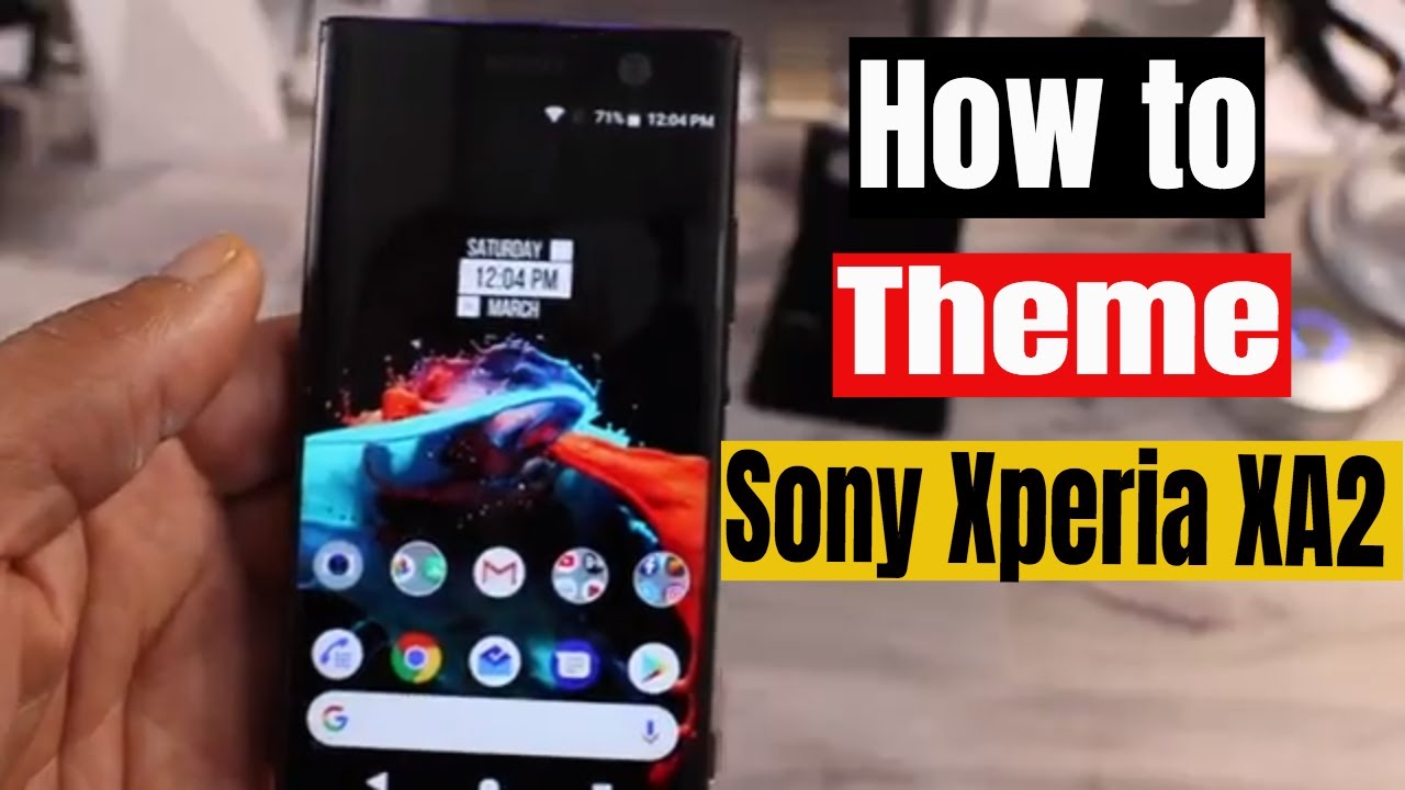 How to theme the Sony Xperia XA2