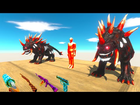 FPS AVATAR & 2x Hell DOGS RESCUE MISSION  DEATH RUN - Animal Revolt Battle Simulator