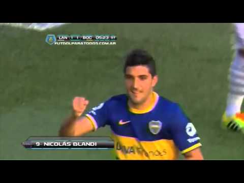 Gol de Blandi Lanús 1 Boca 1 Fecha 18 Torneo Inicial 2013 Fútbol Para Todos