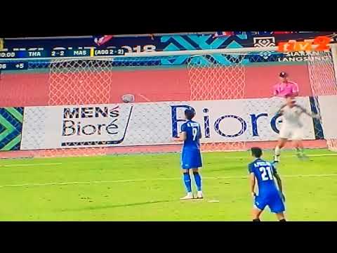 Thailand penalty 90+4 minutes | AFF Suzuki Cup 2018 (Thailand vs Malaysia)