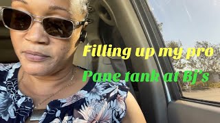 I had to fill up my propane tank at Bj’s then went to Walmart to pick up a few things!!!!
