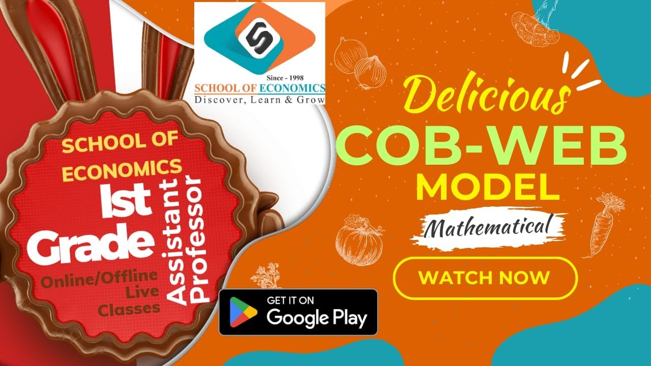 Cobweb Model    ( UGC-NET, IAS, IES, RBI, Ist Grade/KVS/PGT ) | School of Economics |