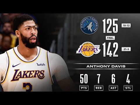 Anthony Davis dropped 50 points against the Timberwolves