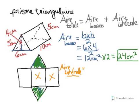 aire du prisme triangulaire