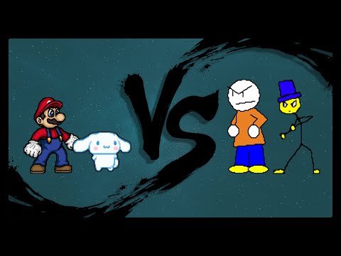 MUGEN Requests ~ Cinnamon X & Super Mario vs Cartoon Guy & Bob