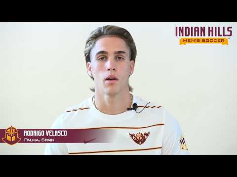 Indian Hills Men's Soccer - Rodrigo Velasco