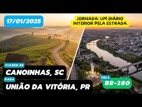 Diário de viagem: Canoinhas, SC para União da Vitória, PR (BR-280 - 17/01/2025 - parte 4) #roadtrip