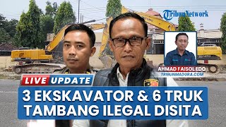 Tambang Galian C Ilegal di Bangkalan Digerebek Satreskrim, Tiga Ekskavator dan Enam Dump Truk Disita