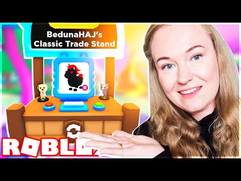 LAVER VILDE TRADES PÅ DEN NYE TRADE STAND! | Roblox: Adopt me