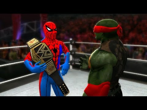 SPIDER-MAN VS RAPHAEL (Teenage Mutant Ninja Turtles) - LADDER MATCH
