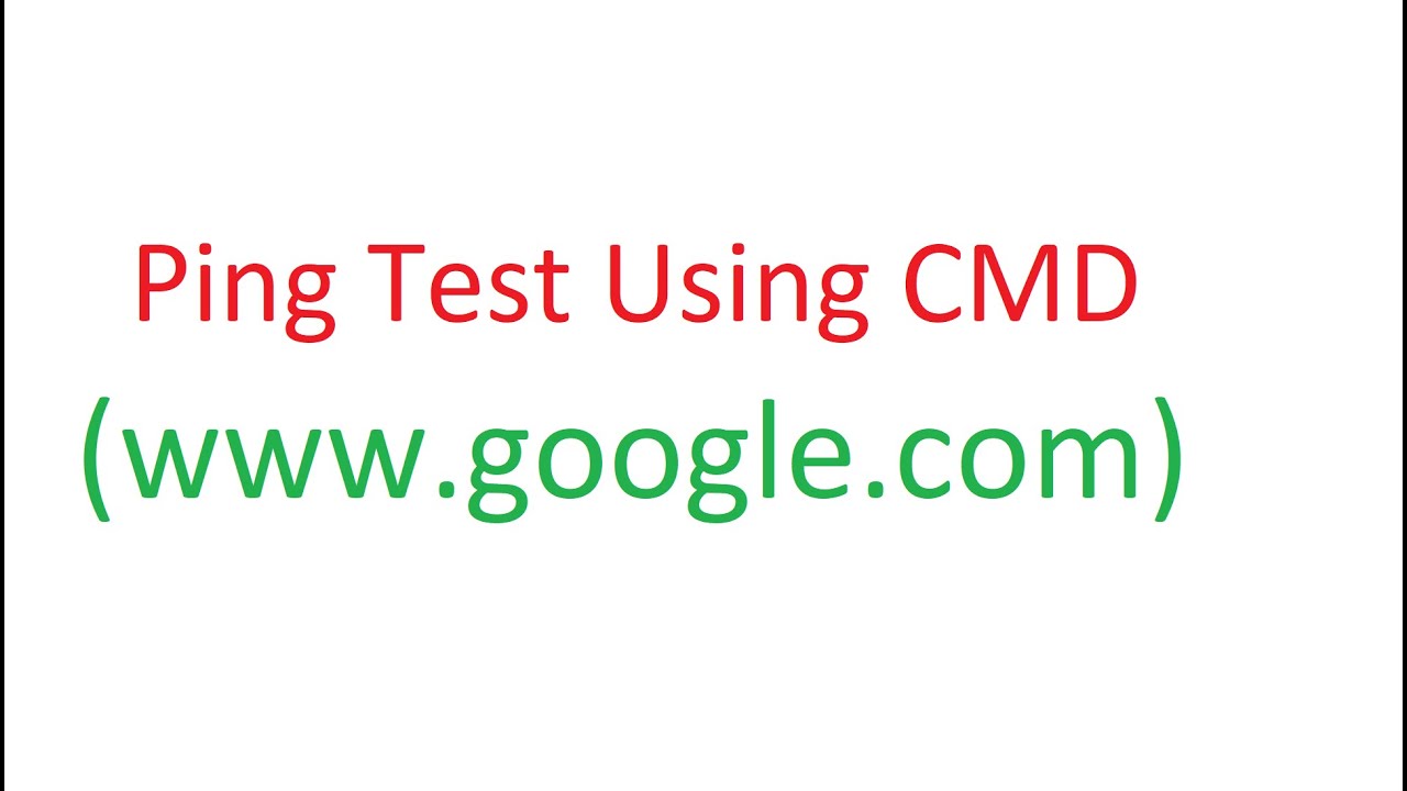 Method 1 - Ping Test Using CMD Windows 10 | Packet Loss Test | CMD Ping Test Google Server