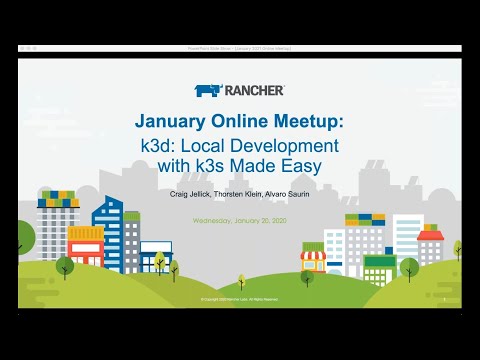 Rancher Online Meetup: January 2021 - k3d: Local Development with K3s Made Easy