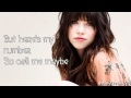 Carly Rae Jepsen Call Me Maybe With Lyrics