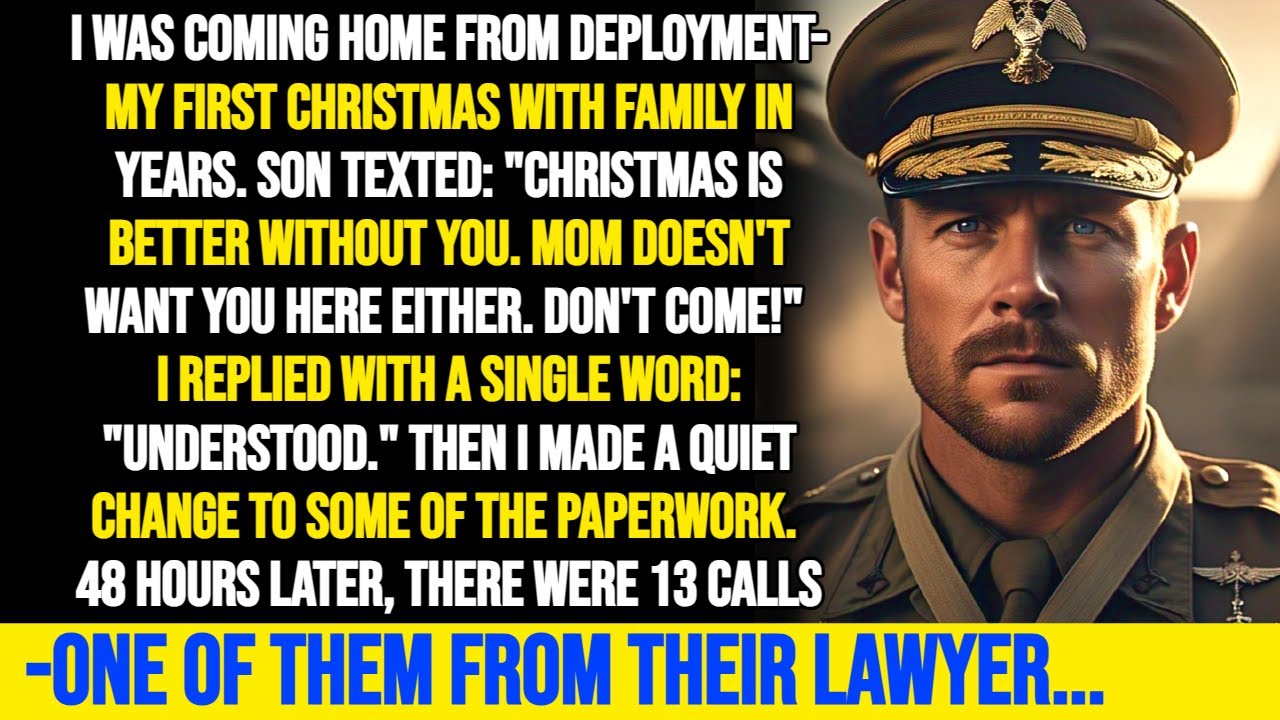 My Son Texted "Don't Come Home for Christmas"—Then 48 Hours Later Their Lawyer Called Me Because...